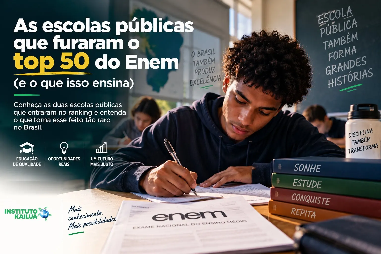 As escolas públicas que furaram o top 50 do Enem (e o que isso ensina)