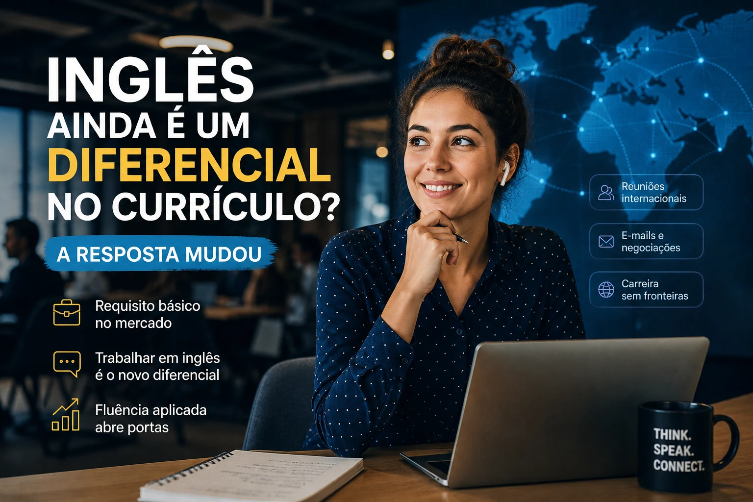 Inglês ainda é um diferencial no currículo? A resposta mudou