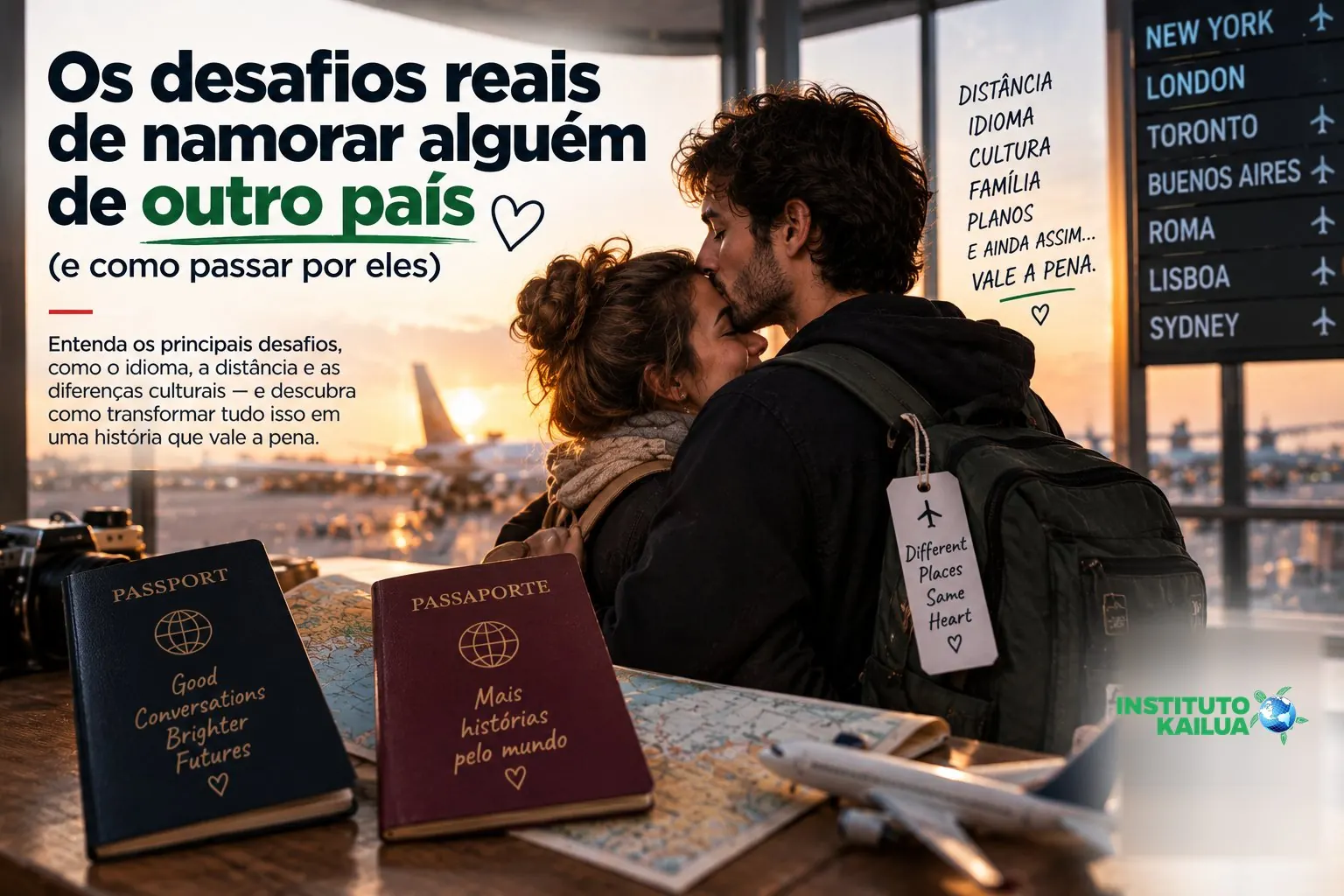 Os desafios reais de namorar alguém de outro país (e como passar por eles)