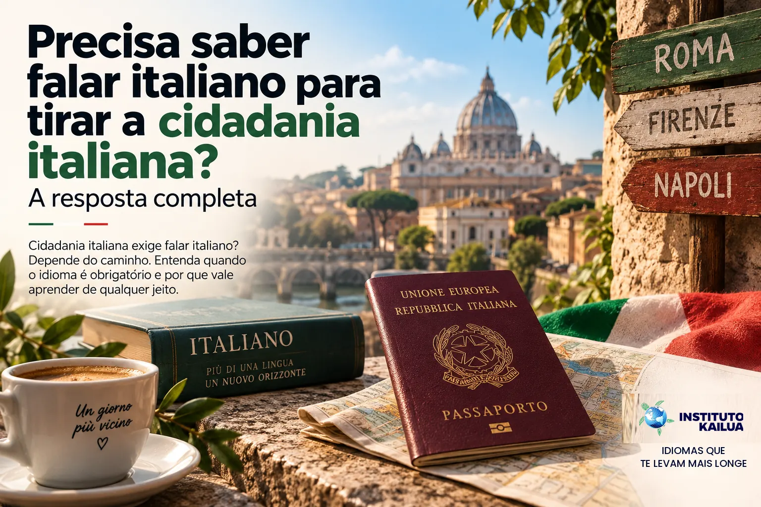 Precisa saber falar italiano para tirar a cidadania italiana? A resposta completa
