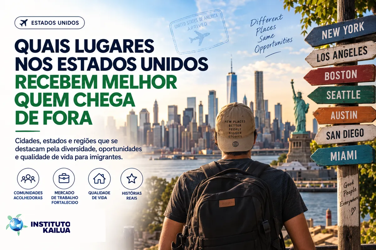 Quais Lugares nos Estados Unidos Recebem Melhor Quem Chega de Fora